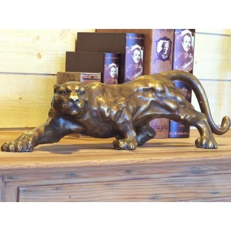 Pronssinen Pantteri patsas "Jaguar"