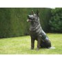 Pronssinen Saksanpaimenkoira patsas "Deutscher Schäferhund"