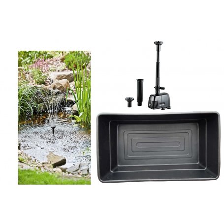 Valmisallas setti 150 litraa ja suihkulähde pumppu