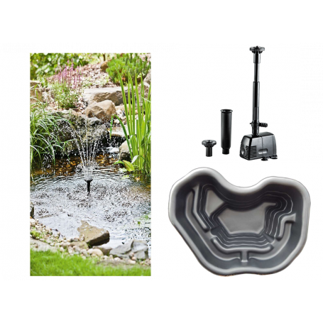 Valmisallas setti 150 litraa ja suihkulähde pumppu ja allassubtraatti