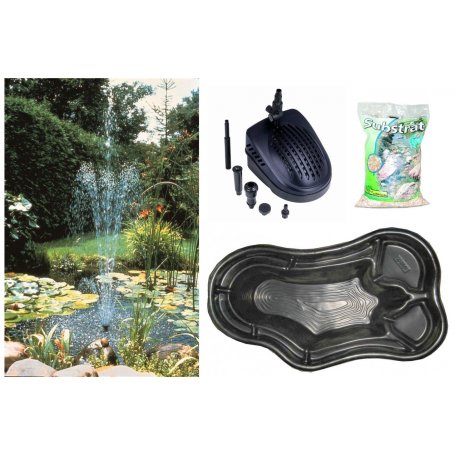 Valmisallas setti 350 litraa ja suodatinpumppu, allassubtraatti