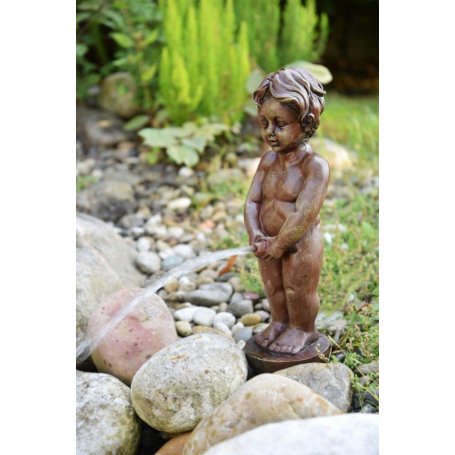 Pissaava poika suihkulähdepatsas, allaskoriste