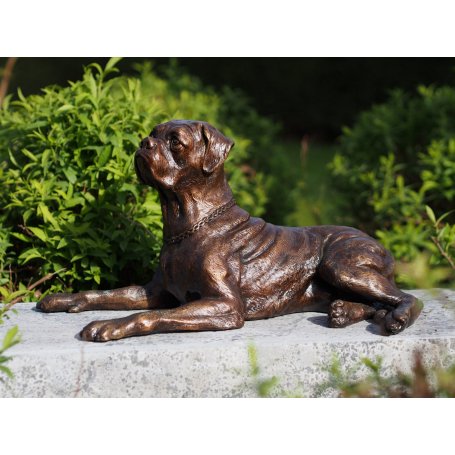 Pronssinen koirapatsas "Boxer Small"