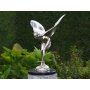 Pronssinen lady patsas "Flying Lady Silber Plated"
