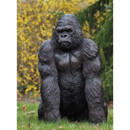 Pronssinen Gorilla patsas "King Kong"