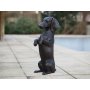 Pronssinen Mäyräkoira patsas "Dachshund"