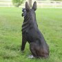 Pronssinen Saksanpaimenkoira patsas "Deutscher Schäferhund"