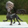 Pronssinen Lohikäärme patsas "Smaug"