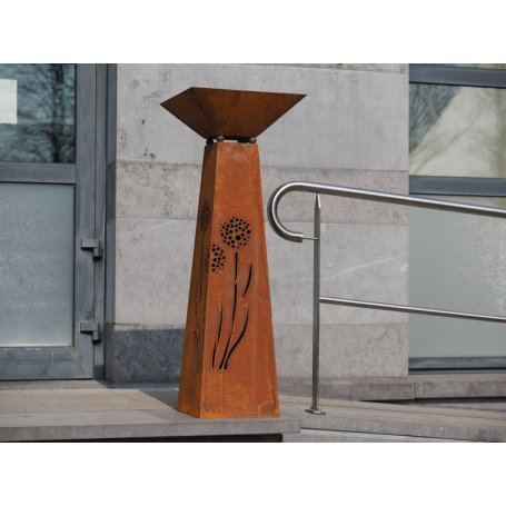 Corten Ecorust-pylväs L kukkakulho