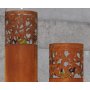 Corten Ecorust-pylväslyhty L, sydän lasilla