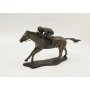 Pieni Pronssinen hevospatsas "Jockey on horse "