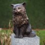 Pronssinen kissa patsas "Persian Cat"