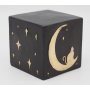 Pronssinen muisto patsas "Mini Keepsake Cat & Moon"