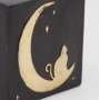 Pronssinen muisto patsas "Mini Keepsake Cat & Moon"