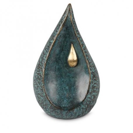 Pronssinen design muisto patsas "Urn Teardrop Big 3 L"