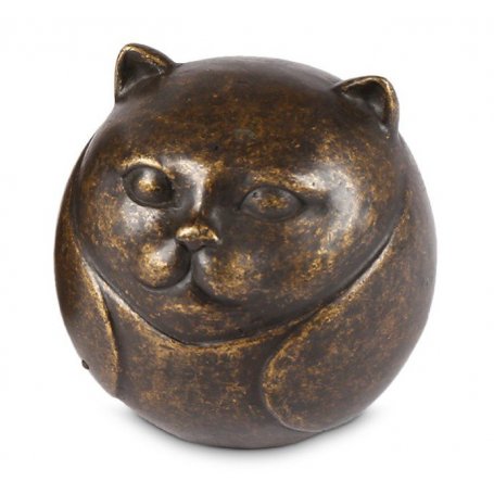 Pronssinen kissanmuisto patsas "Cat Urn"