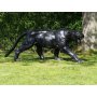 Pronssinen Pantteri patsas "Crouching Panther"