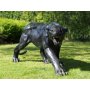 Pronssinen Pantteri patsas "Crouching Panther"