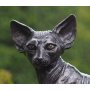 Pronssinen kissapatsas "Sitting Sphynx Cat"