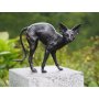Pronssinen kissapatsas "Standing Sphynx Cat"