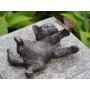Pronssinen kissapatsas "Kitten With Butterfly"