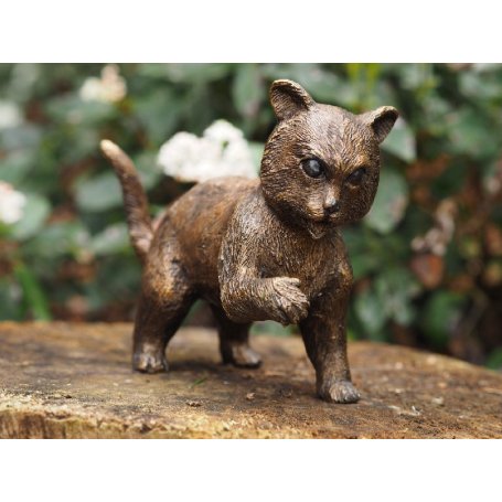 Pronssinen kissapatsas "Small Cat Standing"